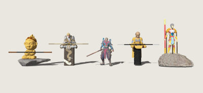 现代齐天大圣孙悟空雕塑小品  装饰品 饰品摆件