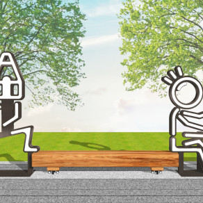 现代商业街灯泡人创意户外座椅 景观雕塑小品