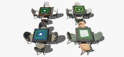 现代自动机械麻将桌 骰子