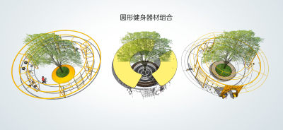 现代青年运动健身器材  树池坐凳 单杆 秋千