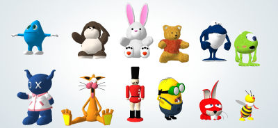 现代卡通人偶 玩偶 公仔 饰品 摆件