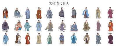 古代人物 文人 伟人 诗人名人 思想家