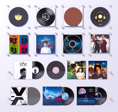 唱片cd 唱片机碟片 光碟光盘 音响摆件留声机  复古黑胶唱片