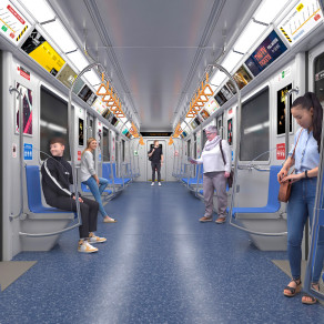 现代地铁车厢 高铁轨道车厢