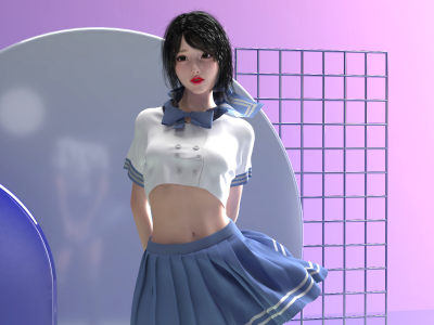 青春校服女生 水手服女性 服装美女 动漫人物