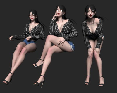 现代工作女性 工作美女 服装模特女人 打工族人物