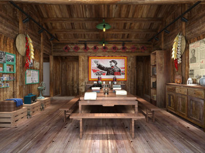 复古记忆馆 老旧年代老屋 怀旧老物件家具 中式家居客厅 复古堂屋