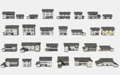  乡下民房 乡下农村自建房 民居平房 农村砖瓦房 民居土房子