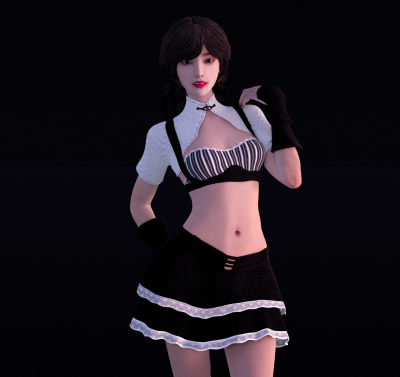 现代校服女人 人物  美女 时尚模特 漂亮小姐姐