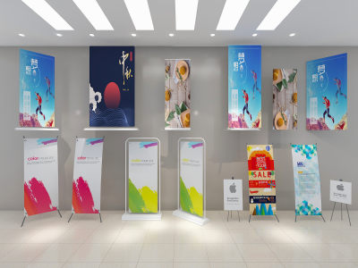 易拉宝 展板展架海报 led广告屏 立式广告展板 广告牌导示牌