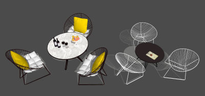 户外铁艺座椅 外摆坐凳