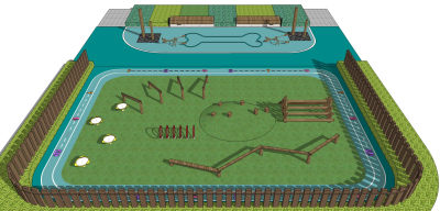 萌宠乐园 宠物空间 宠物活动区 动物活动区 动物区