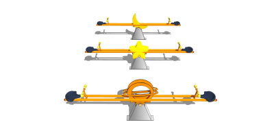星空太空星星主题跷跷板  儿童木马