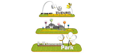 现代公园入口logo景墙 工业园入口镂空花雕塑小品