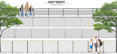 现代玻璃栏杆 金属格栅栏杆 铁艺栏杆 护栏 围栏