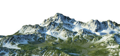 现代雪山 自然山脉 景观地形 群山山体 自然地形