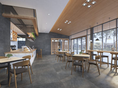 咖啡厅咖啡机 卡座沙发 甜品柜水吧台 餐厅收银台 休闲桌椅操作台