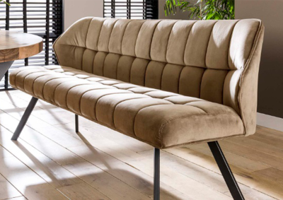 北欧中古长条凳家用餐椅带靠背椅子 客厅餐厅一体小沙发小户型长椅