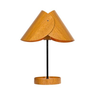 北欧木质台灯床头  原木台灯 卧室床头灯 复古温馨氛围小夜灯