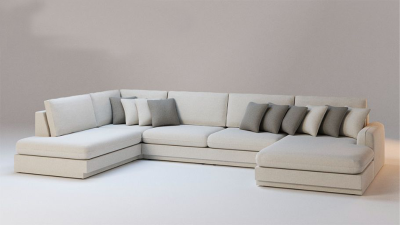 意式极简布艺沙发组合 模块沙发组合 北欧沙发组合 布艺沙发组合