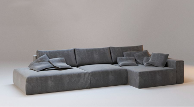 意式极简布艺沙发组合 模块沙发组合 北欧沙发组合
