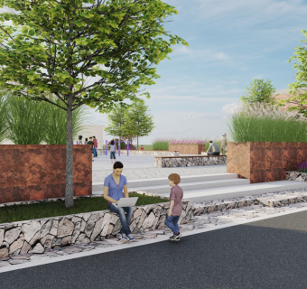 乡村休闲广场景观