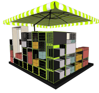 商业空间夜市摊位快闪店