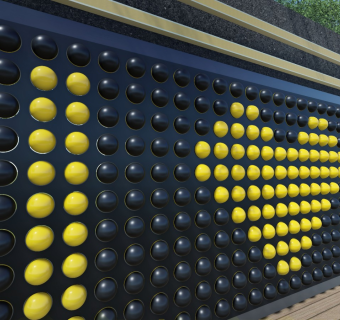 创意互动景墙sketchup模型下载