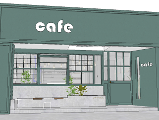现代<em>咖啡馆</em>咖啡厅装修SU模型下载