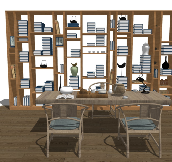 中式风格休闲桌椅 功夫茶台 洽谈桌 禅意茶桌 长桌椅 茶叶柜 书柜