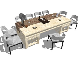 现代风格休闲桌椅 茶几 办公室茶桌 茶台椅组合 餐桌