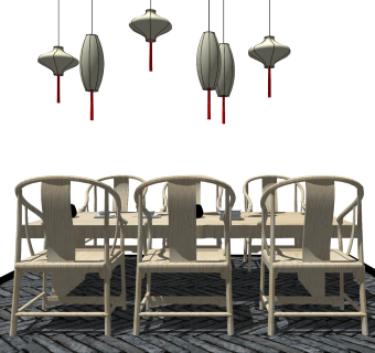 中式风格休闲桌椅 实木茶台 根雕茶桌 禅意茶桌 长桌椅 茶艺桌椅