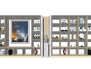 中式风格装饰柜 展示架 博古架 展示架 置物架 茶艺架 装饰架