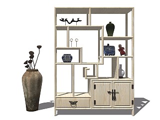 中式风格装饰柜 展示架 博古架 展示架 置物架 茶艺架 装饰架