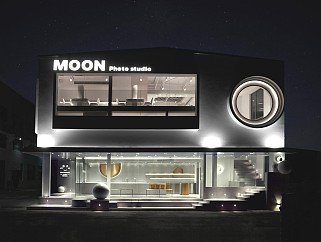 moon摄影工作室su建筑室内模型