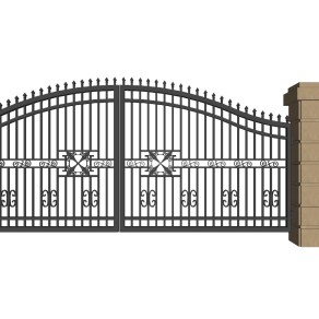 欧式大门小区入口铁艺大门