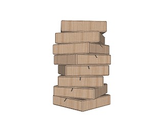 现代木制抽屉柜