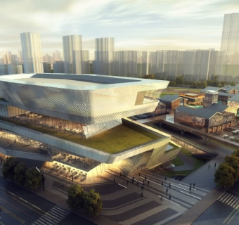 现代商业街景观sketchup模型下载