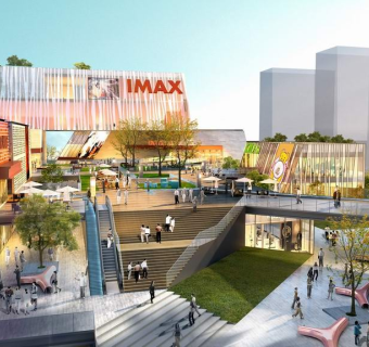 现代商业街景观sketchup模型下载