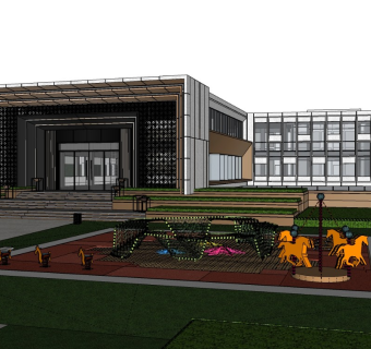 现代，新中式，景观示范区