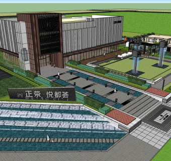 现代，新中式，景观示范区