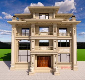 欧式石材雕花别墅