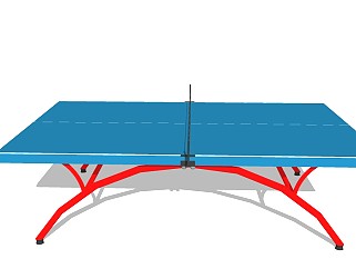 <em>乒乓球</em>台sketchup模型下载
