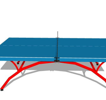 乒乓球台sketchup模型下载