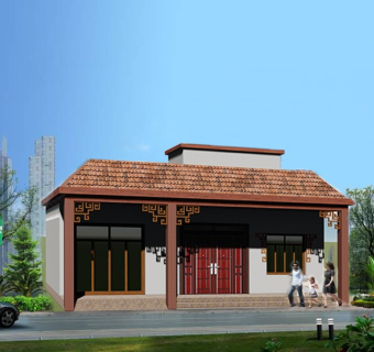 农村民族自建房sketchup模型下载