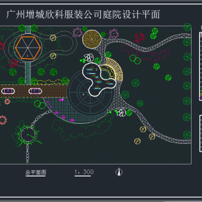 某服装公司庭院设计平面图