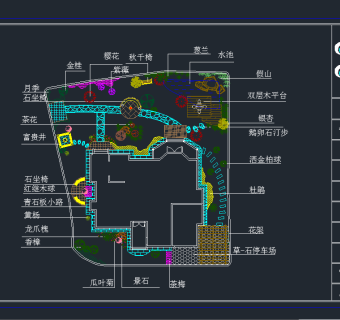 庭院景观设计平面图