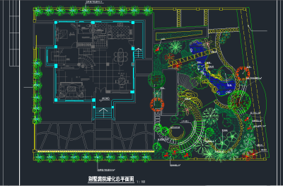 别墅绿化施工图