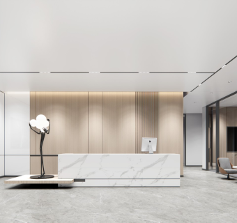 现代公司前台接待