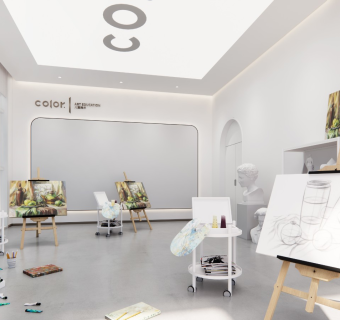 现代美术教室 画架